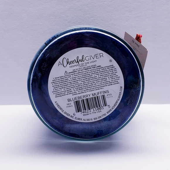 BLUEBERRY MUFFINS -A Cheerful Giver- Papa Jar Scented Candle, 34 oz - Picture 5 of 12